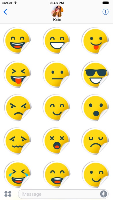 Cute Smile Stickers screenshot 2