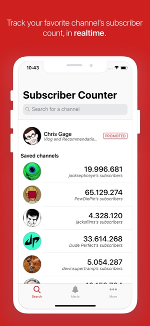 Realtime Subscriber Counter