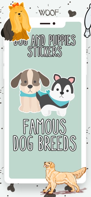 Dogs and Puppies Stickers pack