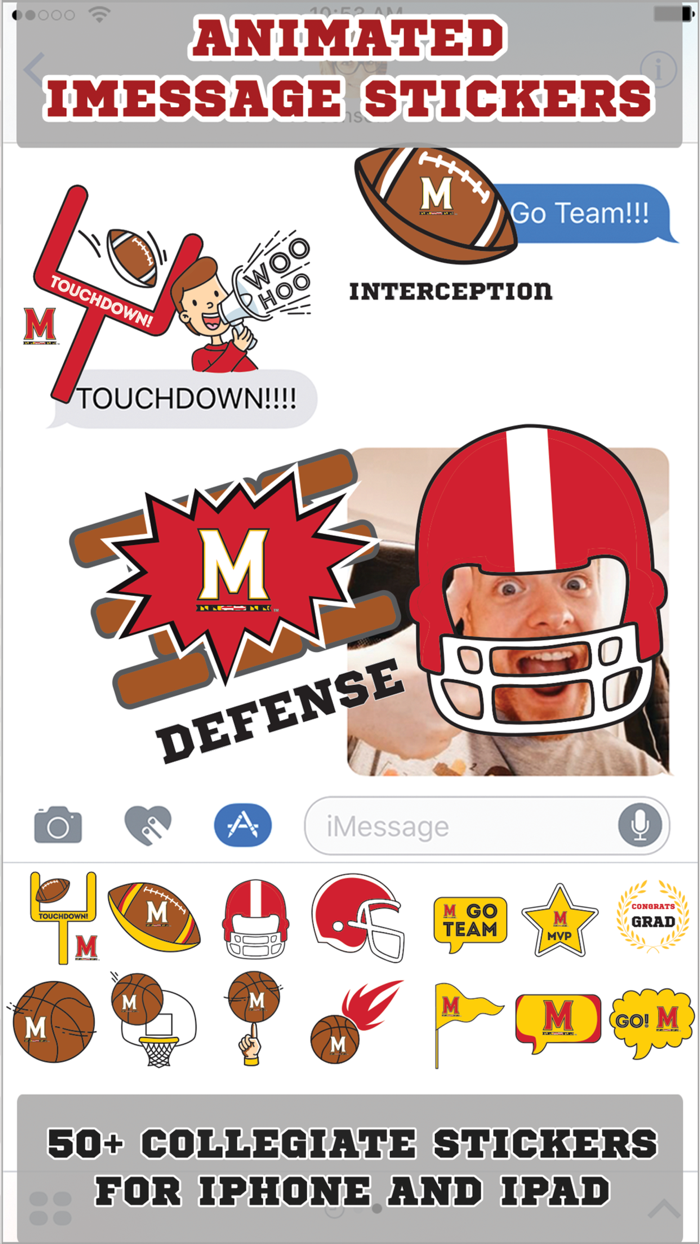 Maryland Terrapins AnimatedStickers for iMessage