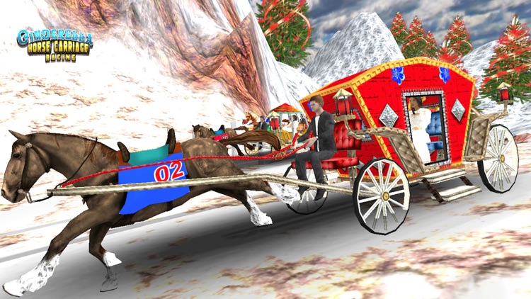 Cinderella Horse Cart Racing screenshot-4