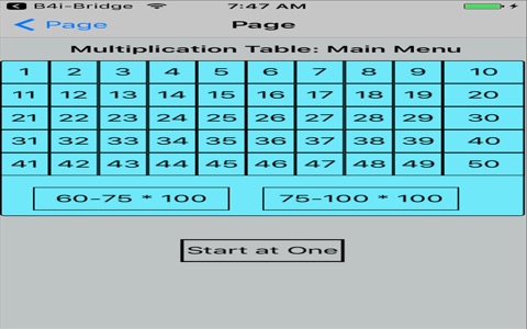BW Simple Multiplication Table screenshot 3