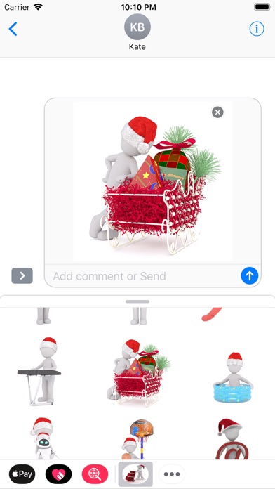 Christmas figure 3D Stickers screenshot 2