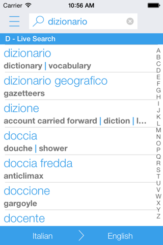 Italian English Dictionary and Translator (Lite) screenshot 2