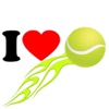 I Love Tennis Sticker