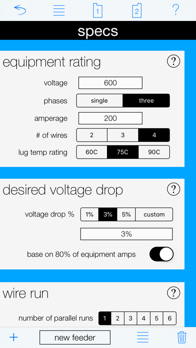 Feeder Calculator screenshot 3