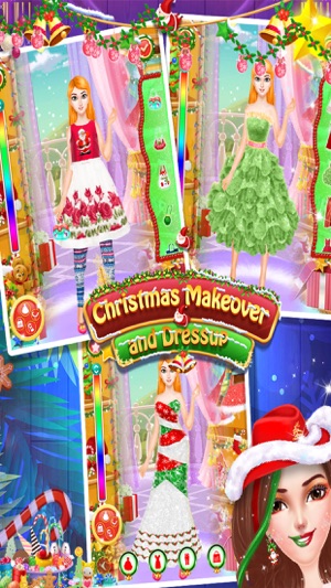 Christmas Girl Makeup Dressup