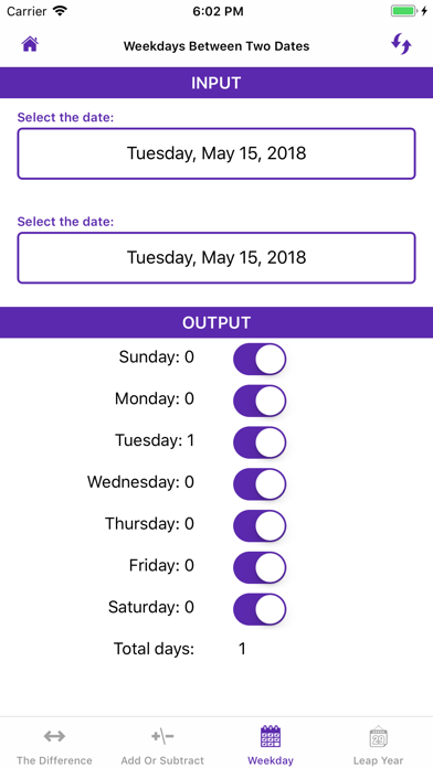 Date Calculator++ screenshot 3