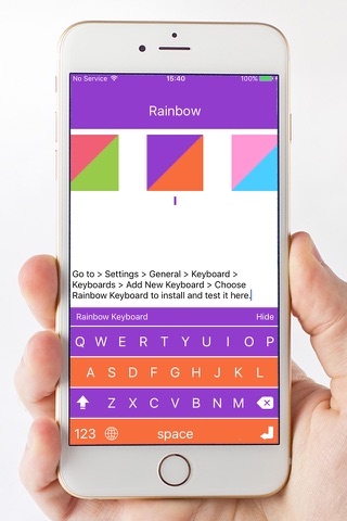 Rainbow Keyboard Themes screenshot 3