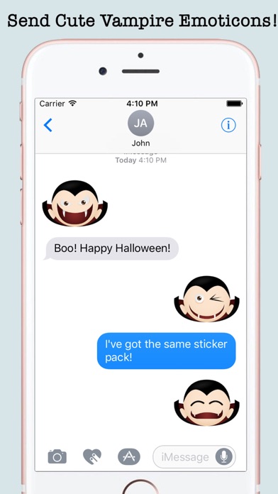 Vampires Halloween Emojis screenshot 2