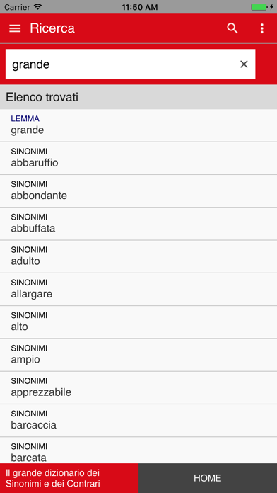 Sinonimi e contrari Zanichelli screenshot 2