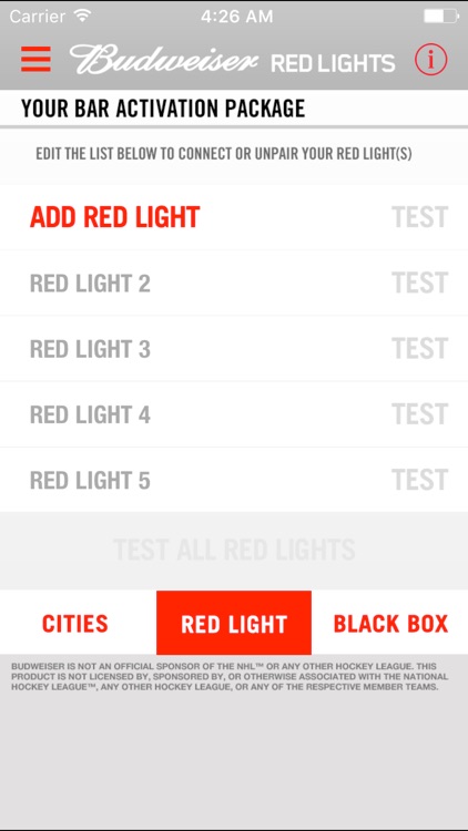 Budweiser Red Lights Bar Only screenshot-3