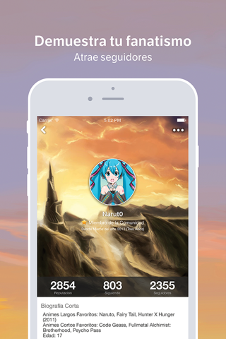 Anime Amino para Otakus screenshot 2