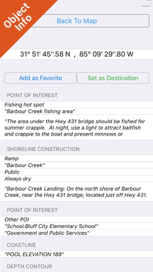 Eufaula lake Oklahoma HD GPS fishing offline chart(圖2)-速報App