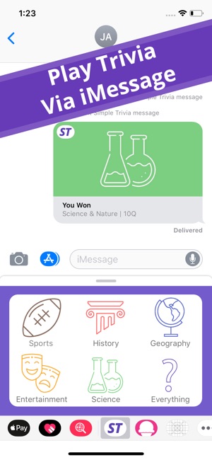 Simple Trivia - iMessage Game