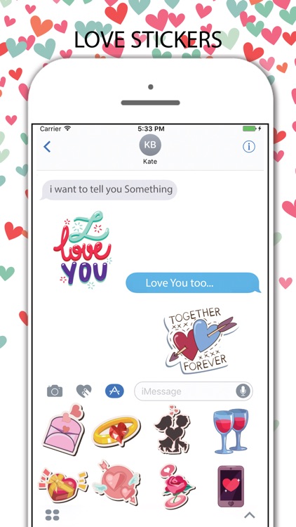Love Stickers Pack for iMessage screenshot-3