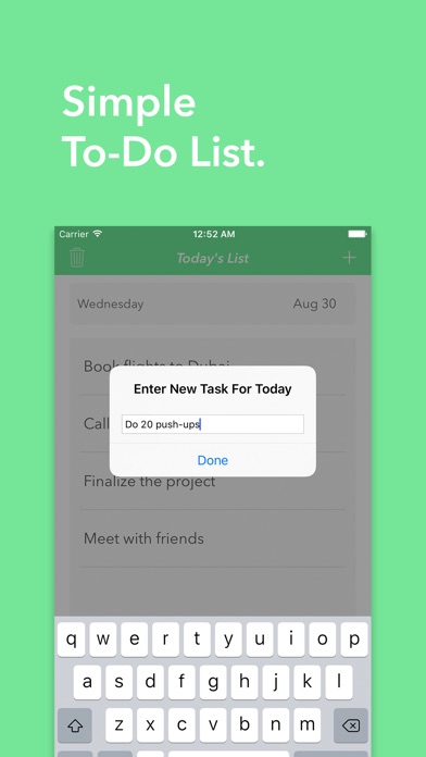 Today's List: simple do list screenshot 2