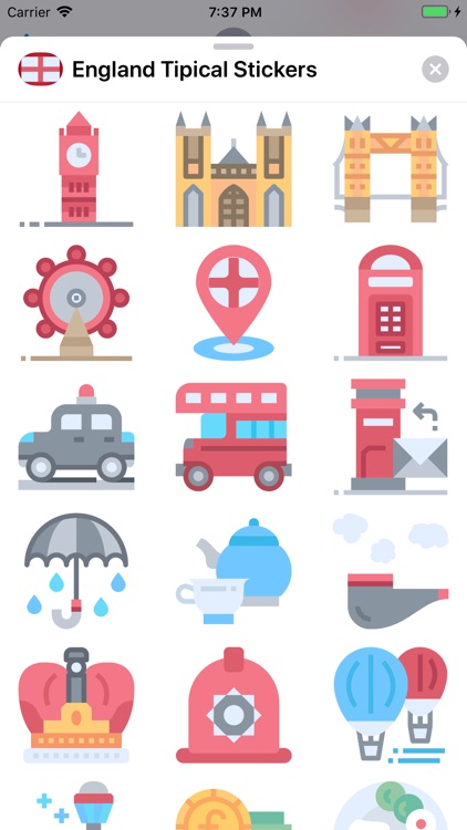 England Tipical Stickers