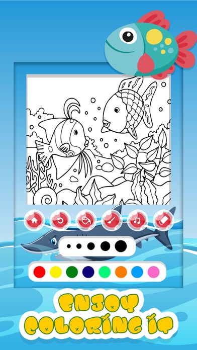Colorful Diary: Fish Coloring screenshot 3