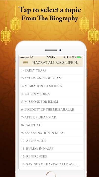 How to cancel & delete Hazrat Ali R.A's Biography History Quiz Quotes from iphone & ipad 4