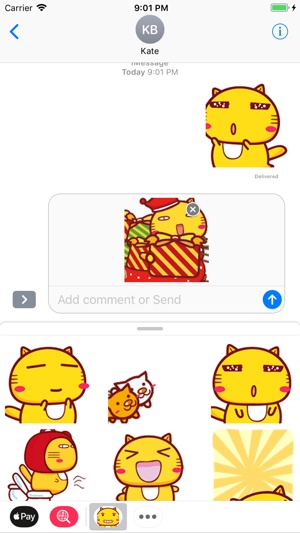 Humor Kitty Stickers Pack(圖1)-速報App