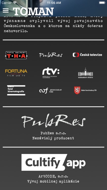 Toman - aplikácia k filmu screenshot-5