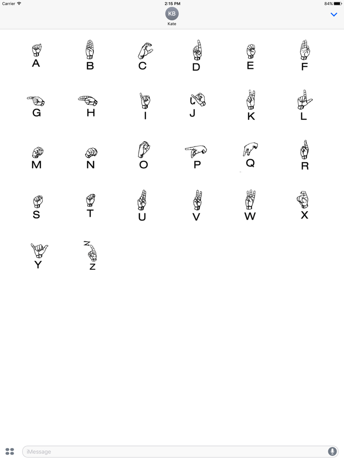 Sign Language Stickers Emoji