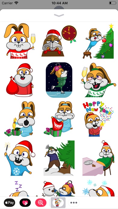 Christmas Bunny Stickers screenshot 2