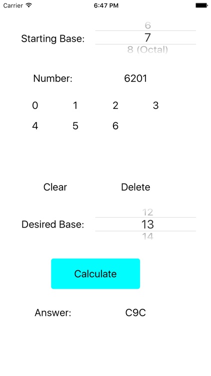 Number Base Converter by Andrew Self