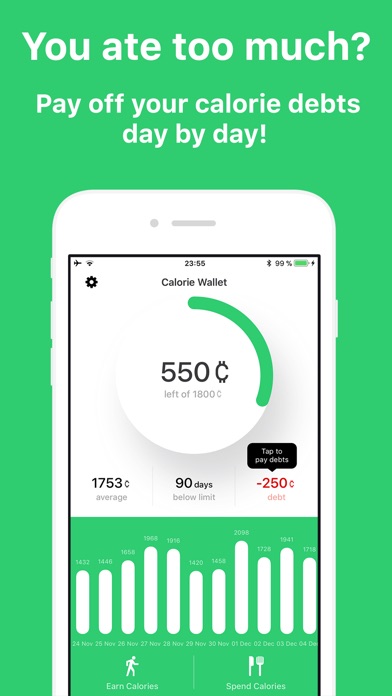 Calorie Wallet screenshot 2