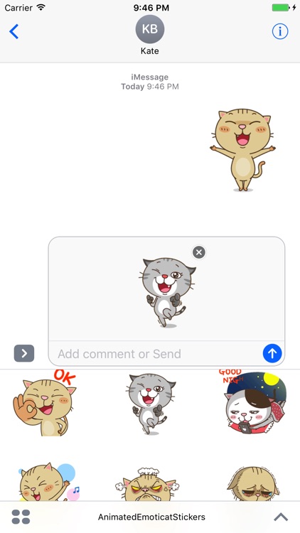 Animated Emoticat Stickers