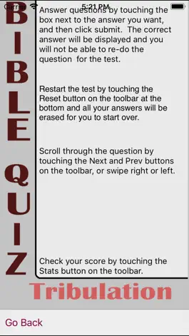 Game screenshot Tribulation Bible Quiz apk