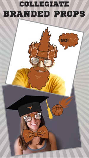 Texas Longhorns Hook Em Pro Photo Booth Stickers(圖2)-速報App