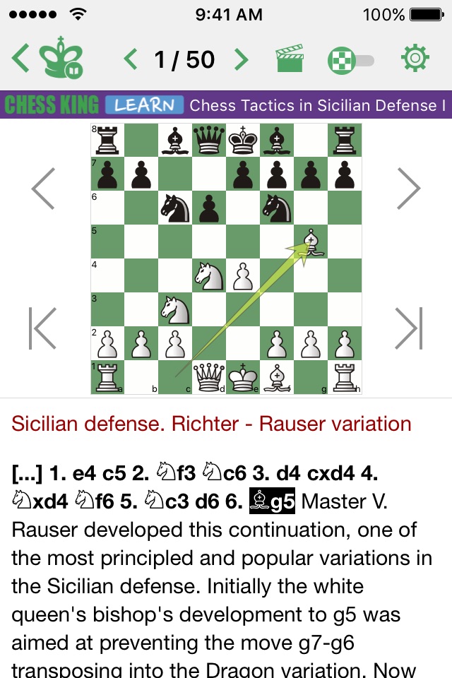 Chess Tactics. Sicilian Def. 1 screenshot 2