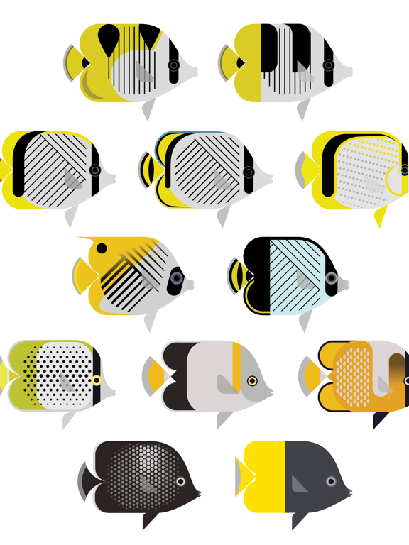 Butterfly Fish Stickersのおすすめ画像2