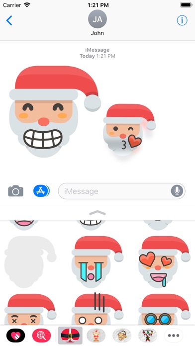 Santa's kawaii stickers screenshot 2