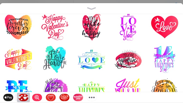 Vlaentine's Day Love Stickers