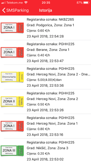 SMS Parking MNE(圖2)-速報App