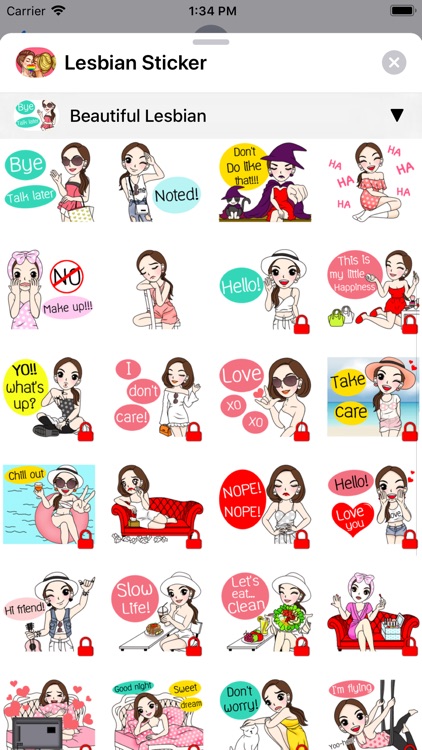 Lesbian Sticker screenshot-7