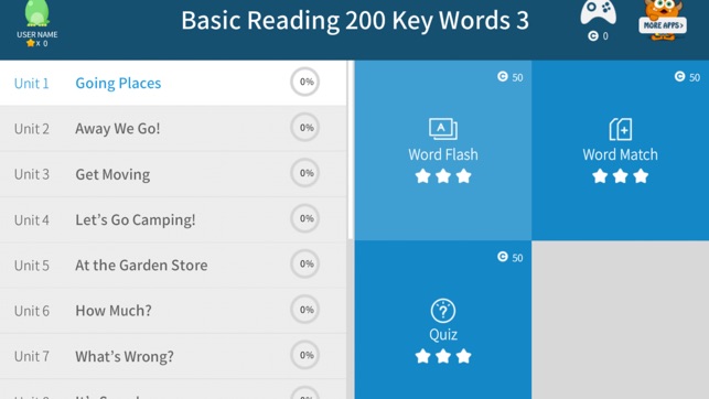 Basic Reading 200 Key Words 3(圖4)-速報App