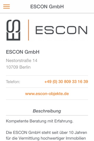 ESCON OBJEKTE screenshot 2