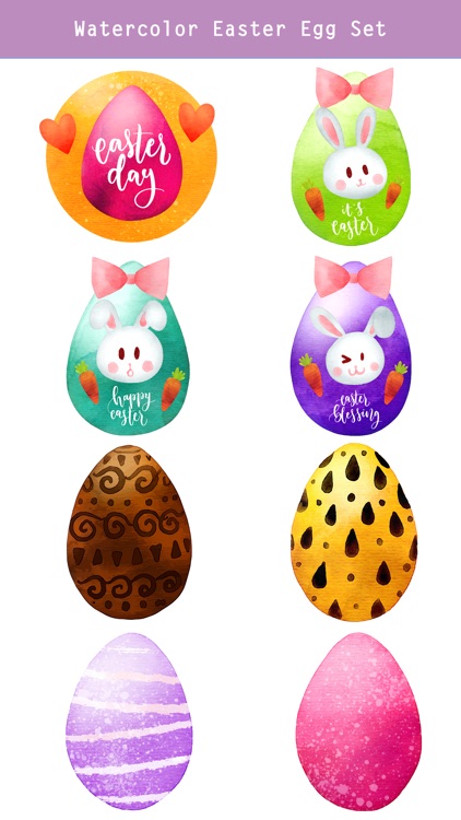 Watercolor Easter Day Stickers screenshot-3