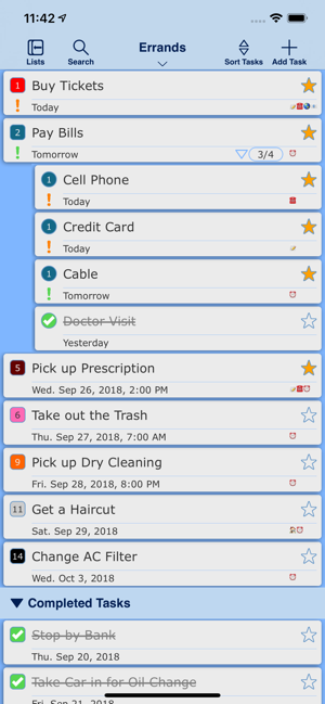 ‎Listaway: To Do List & Errands Screenshot
