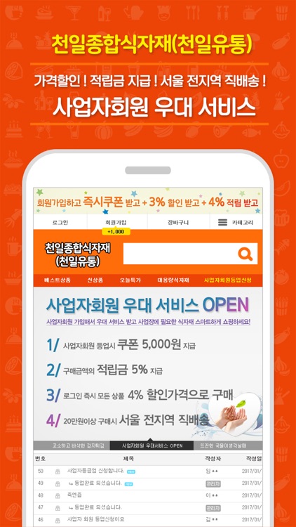 천일종합식자재(천일유통) 1001sfood.com