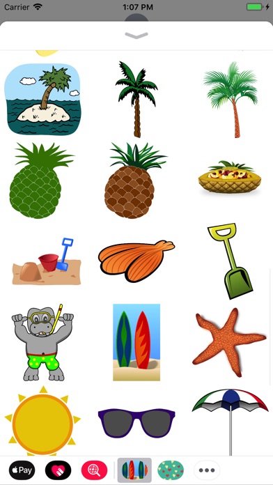 Tropical Beach Day Stickers screenshot 4