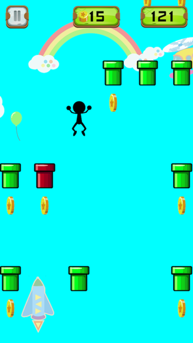 Stickman Bounce - One Tap screenshot 3
