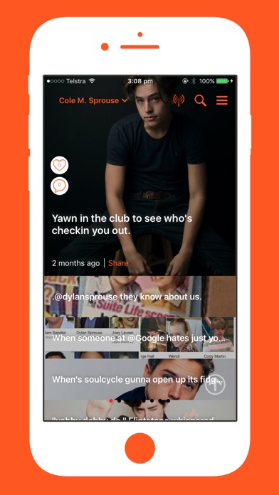 The IAm Cole Sprouse App screenshot 2