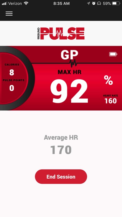 9round pulse heart rate monitor app