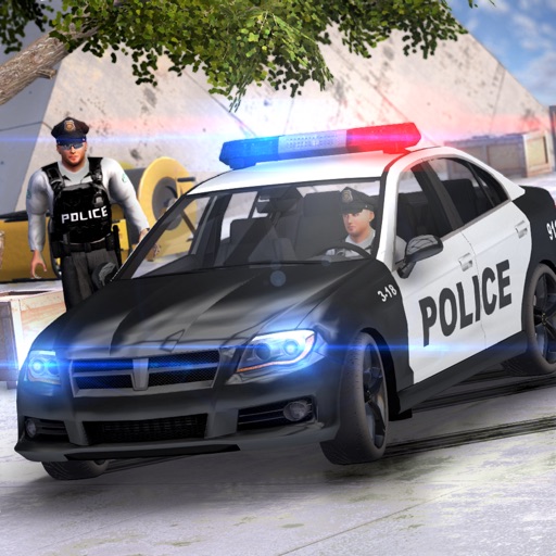Police Drift Car Driving Icon