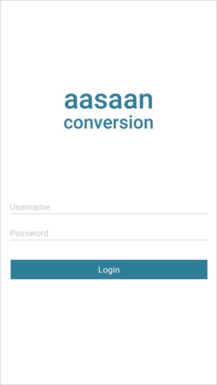 aasaan conversion